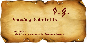 Vasváry Gabriella névjegykártya